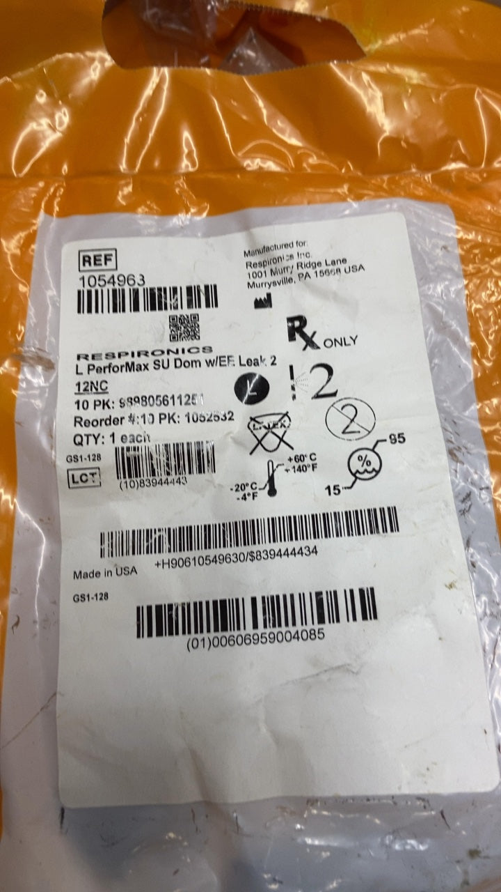 1054963 - RESPIRONICS - RESPIRONICS Leak 2 PerforMax Small Dom w/EE Leak 2, (EA/29)