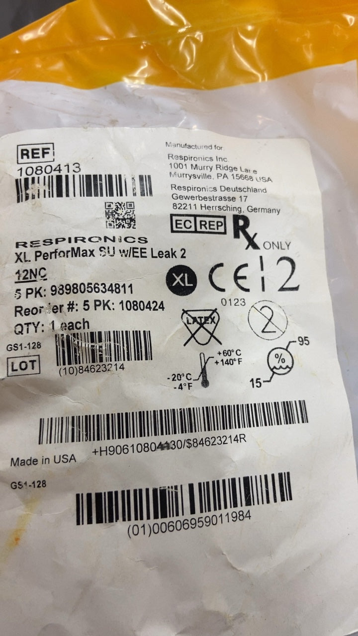 1080413 - RESPIRONICS - XL PerforMax SU w/EE Leak 2, (EA/1)