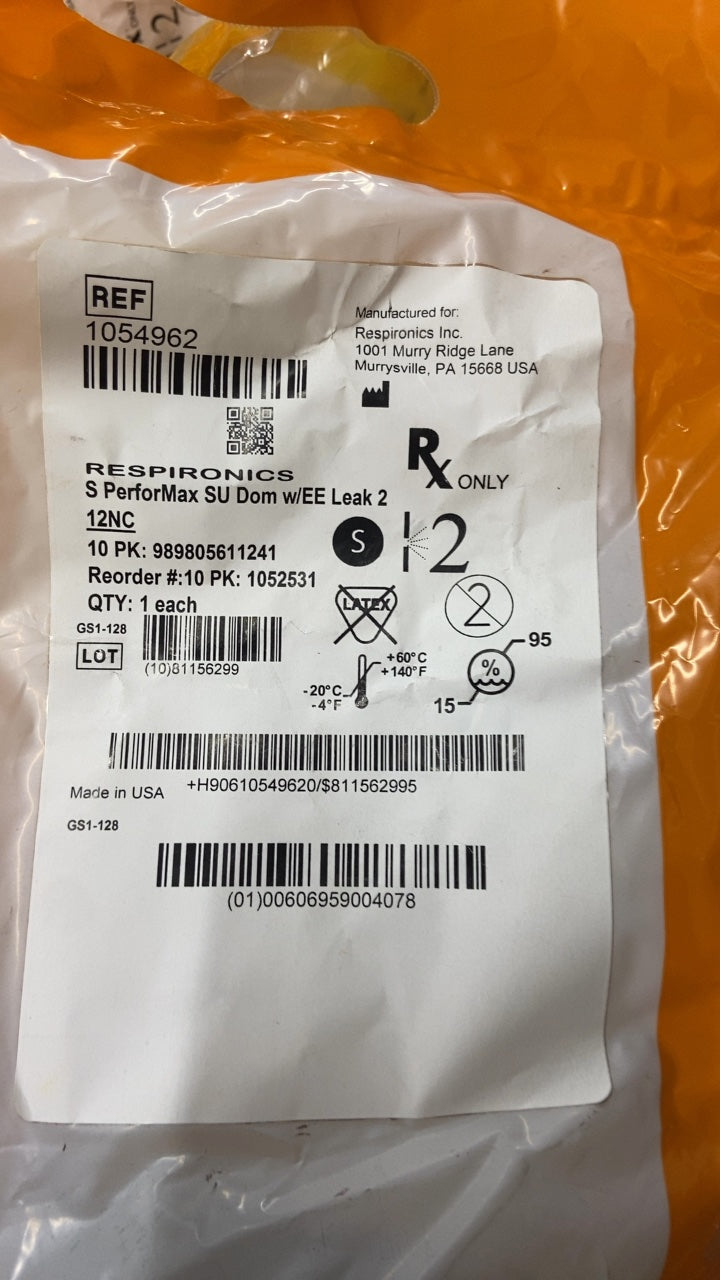 1054962 - RESPIRONICS - S PerforMax SU Dom w/EE Leak 2 12NC, (EA/1)