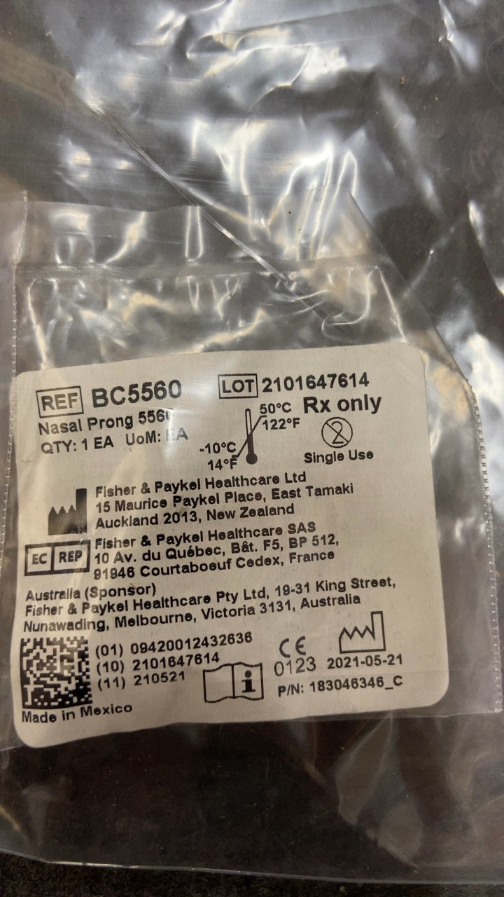 BC5560 - FISHER & PAYKEL - Nasal Prong 5560, (EA/1)
