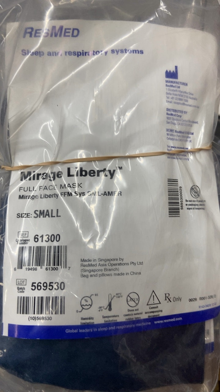 61300 - RESMED - Mirage Liberty Full Face Mask FFM Sys SM L-AMP R, (EA/1)