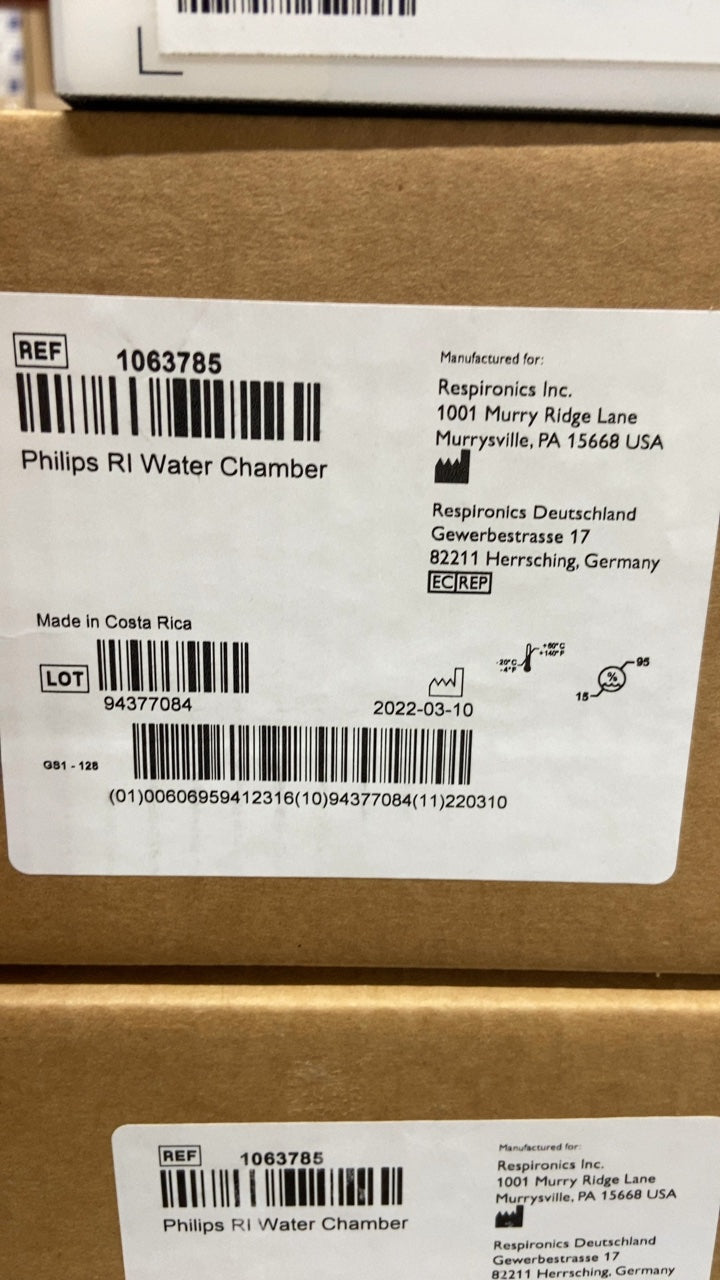 1063785 - RESPIRONICS - Philips RI Water Chamber, (BX/1)