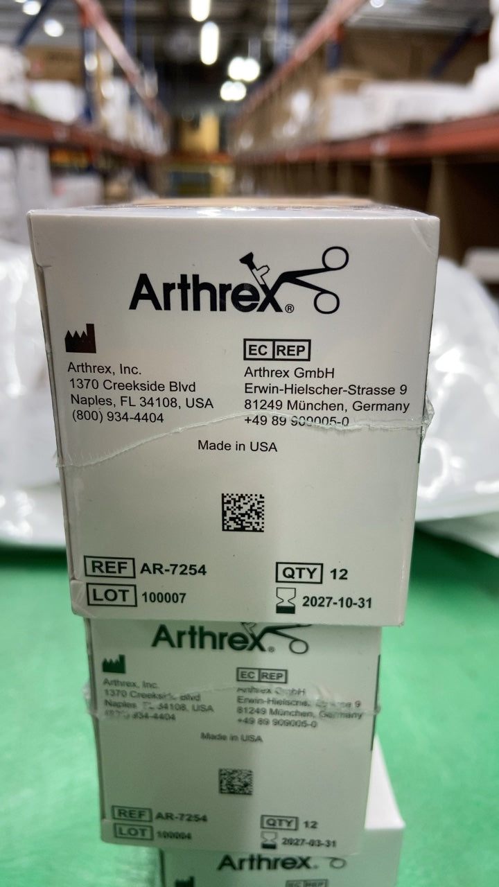 AR-7254 - ARTHREX - FiberWire Polyethylene Suture, Blue, Size 0, 38 in. Length, (BX/12)
