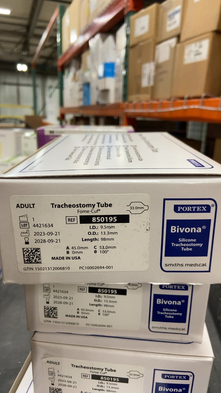 850195 - SMITHS MEDICAL - Bivona Silicone Tracheostomy Tube - Fome-Cuf, (BX/1)