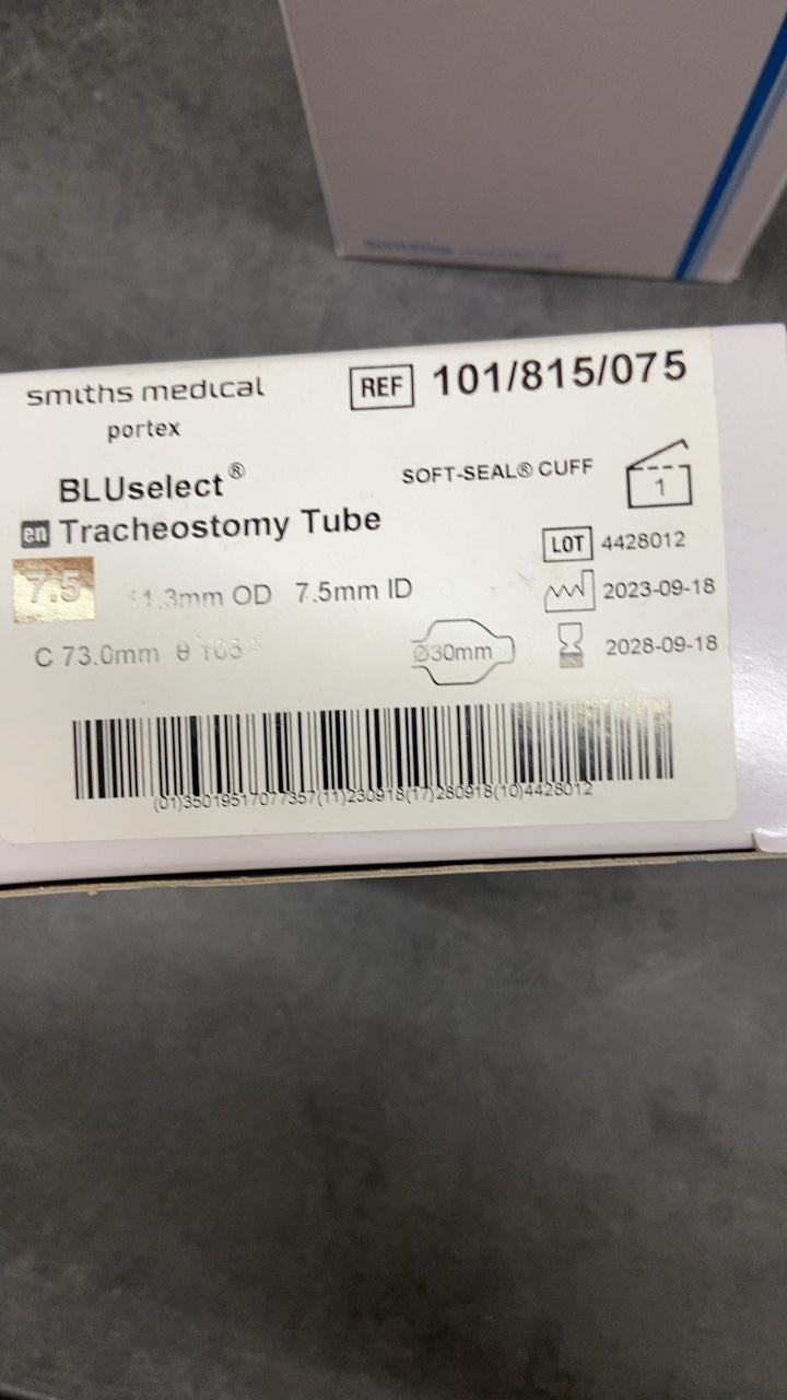 101/815/075 - SMITHS MEDICAL - BLUselect Tracheostomy Tube SOFT-SEAL CUFF, (BX/1)