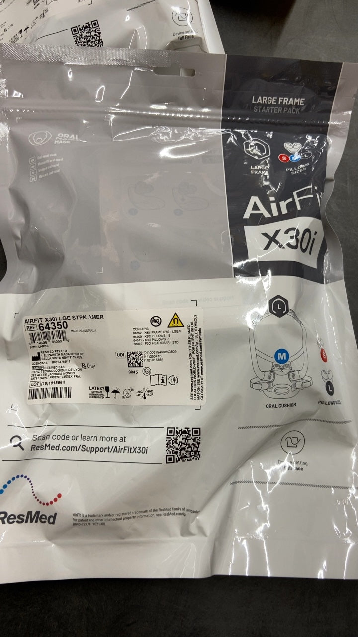 64350 - RESMED - AirFit X30i Large Frame Starter Pack, (EA/1)