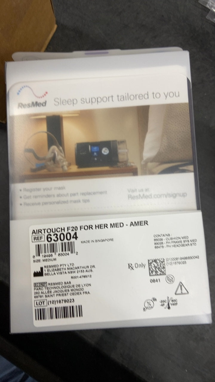63004 - RESMED - AIRTOUCH F20 FOR HER MED - AMER, (BX/1)