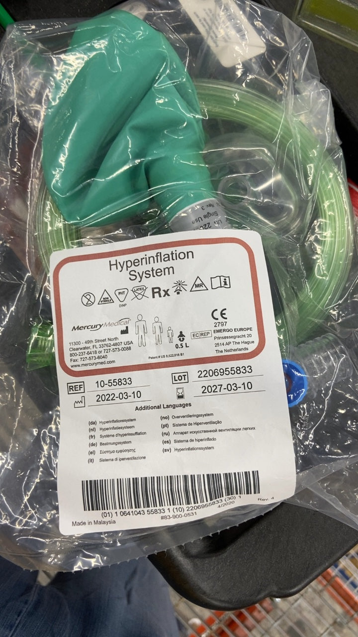 10-55833 - MERCURY MEDICAL - Hyperinflation System, (EA/1)