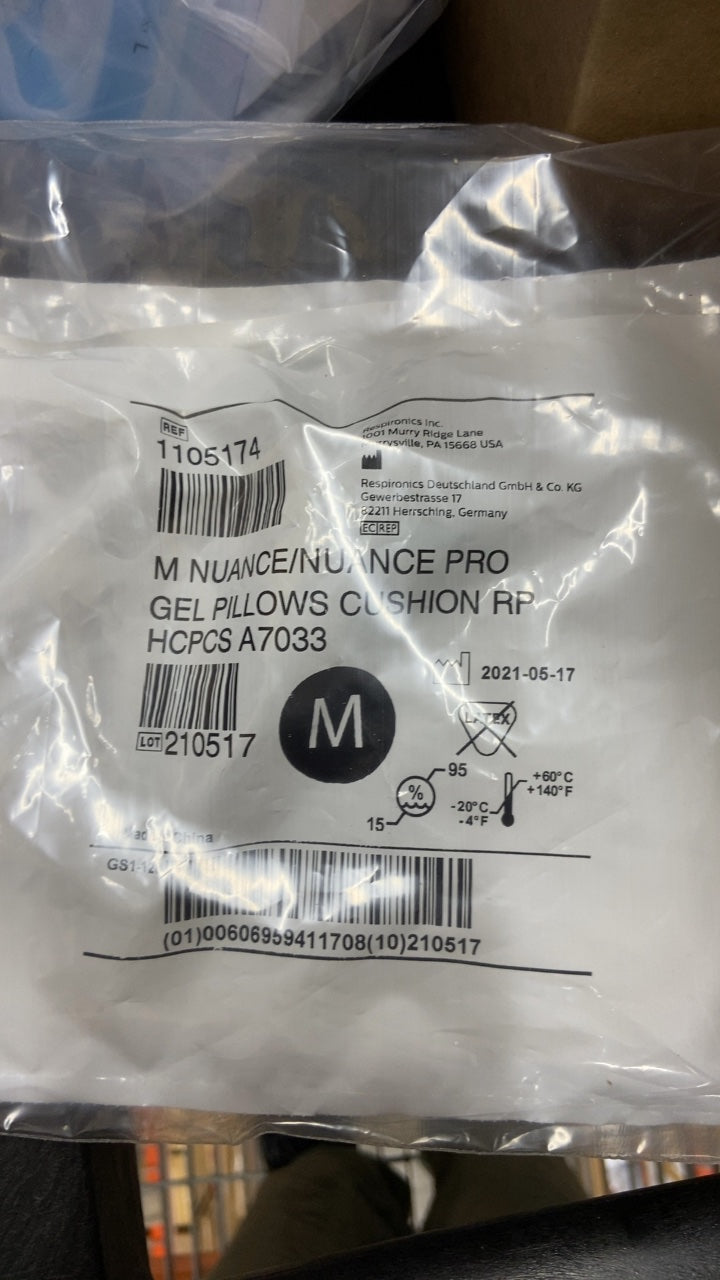 1105174 - RESPIRONICS - M NUANCE / NUANCE PRO GEL PILLOWS CUSHION RP, (EA/1)