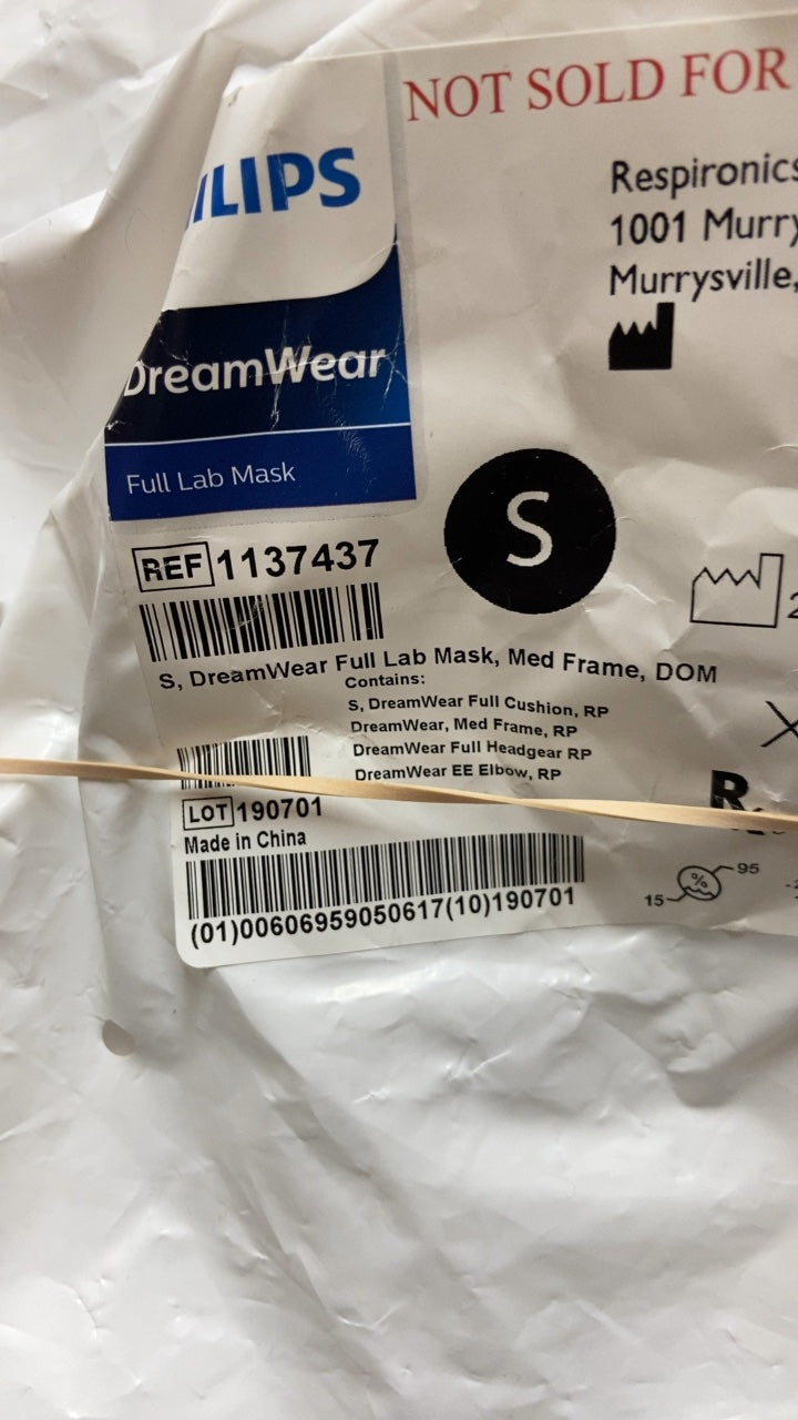 1137437 - RESPIRONICS - DreamWear Full Lab Mask, Med Frame, DOM, (EA/1)