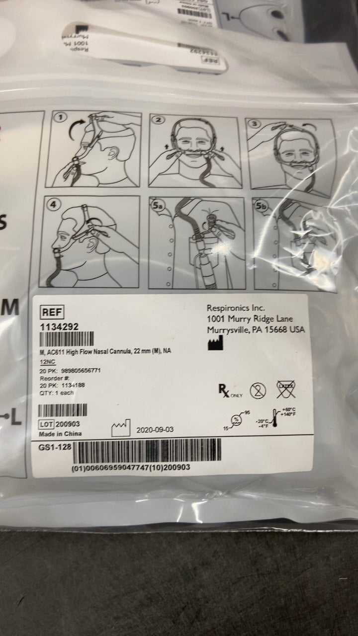 1134292 - RESPIRONICS - High Flow Nasal Cannula, 22 mm (M), HA, (EA/1)