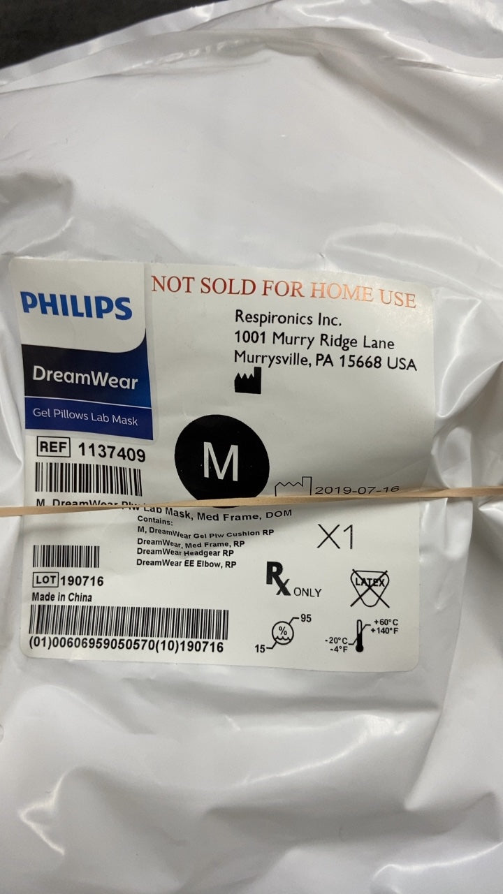 1137409 - RESPIRONICS - DreamWear Gel Pillows Lab Mask, (EA/1)