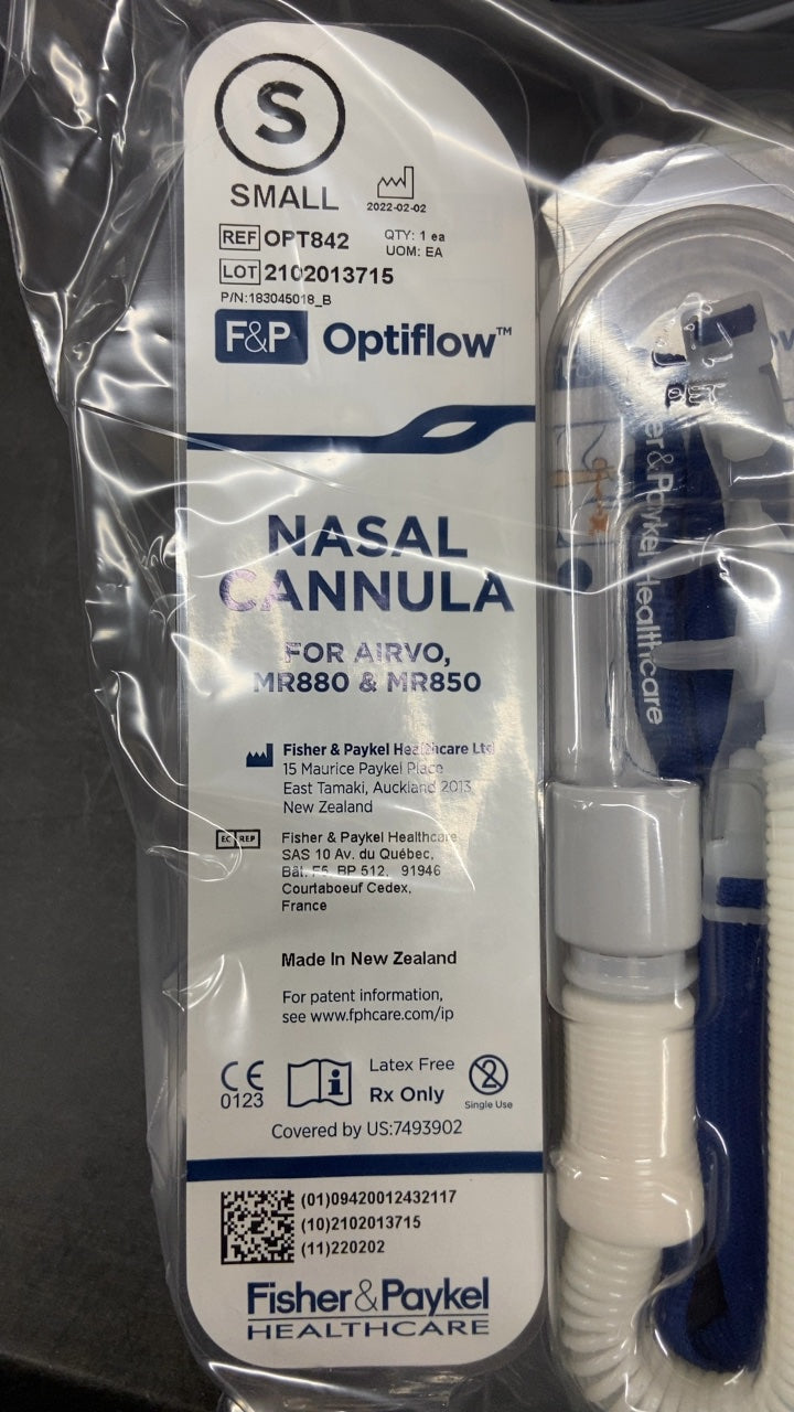 OPT842 - FISHER & PAYKEL - Optiflow Nasal Cannula for AIRVO, MR880 & MR850, (EA/1)