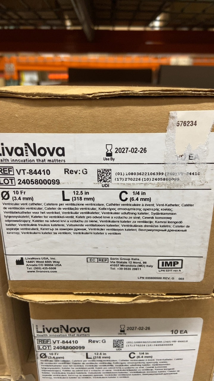 VT-84410 - LIVANOVA - Ventricular vent catheter, (BX/10)