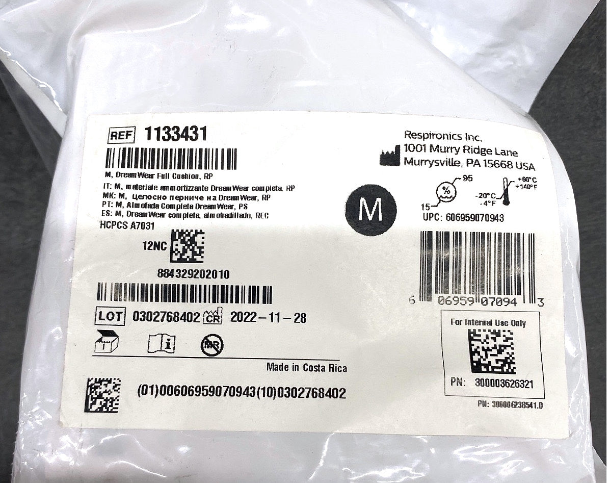 1133431 - RESPIRONICS - Dream wear full cushion, (EA/1)