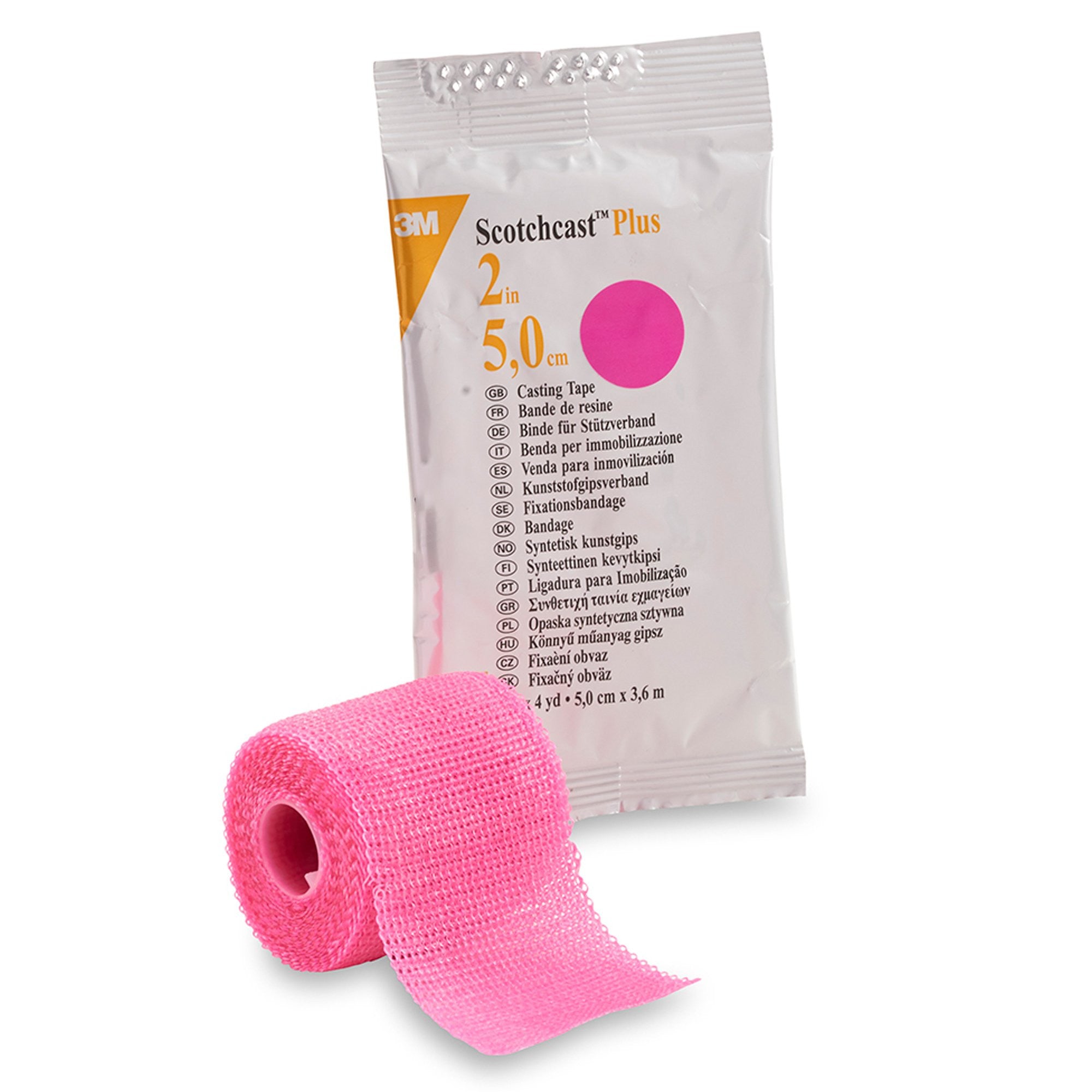 199235 - Scotchcast - Cast Tape 3M Scotchcast Plus 2 Inch x 12 Foot Fiberglass / Resin Bright Pink 82002X Pack of 1, (EA)