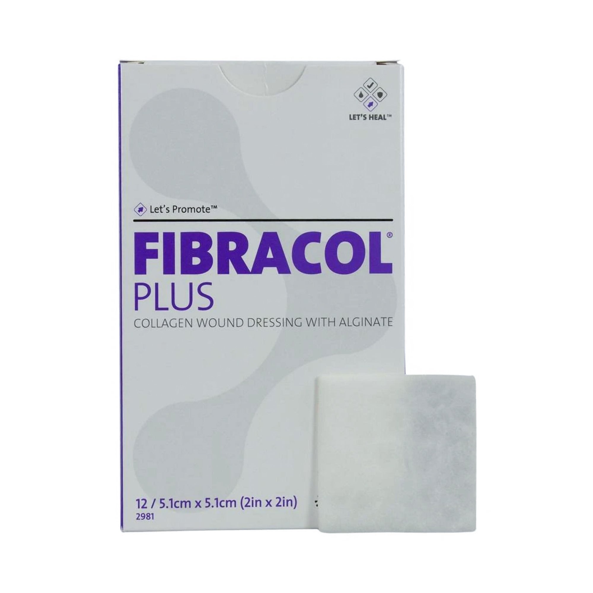 368787 - Fibracol Plus - Fibracol Plus Collagen Dressing 2 X 2 Inch Square Sterile, 2981, Pack of 1, (EA)
