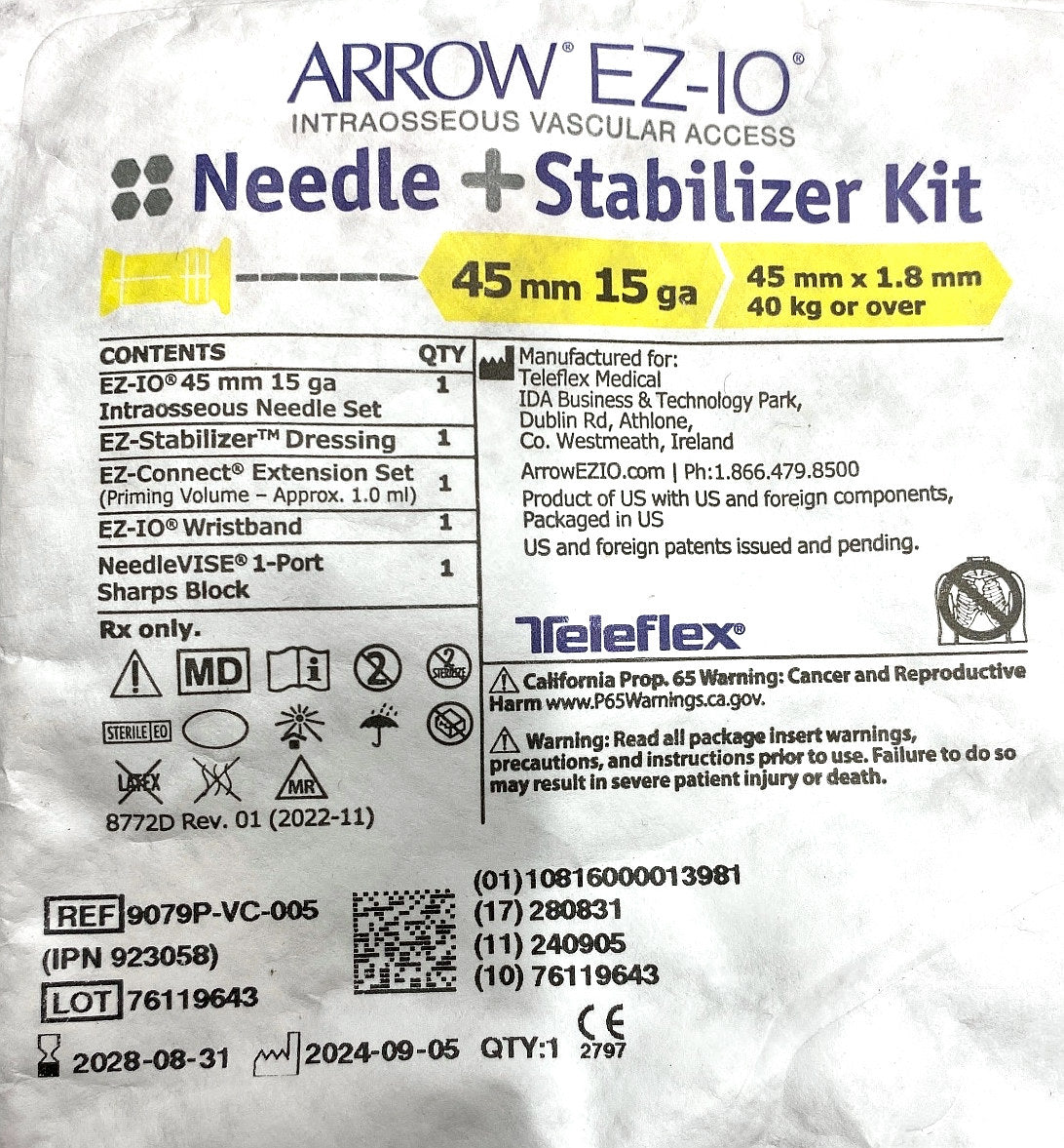 9079P-VC-005 - TELEFLEX - ARROW, (EA/1)