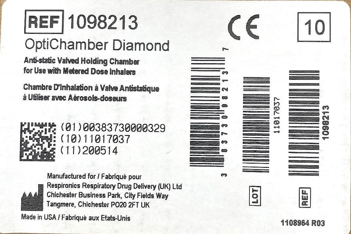 1098213 - PHILIPS - A holding chamber is a tube that attaches to the inhaler and holds the medication until the patient can breathe it in., (CS/10)