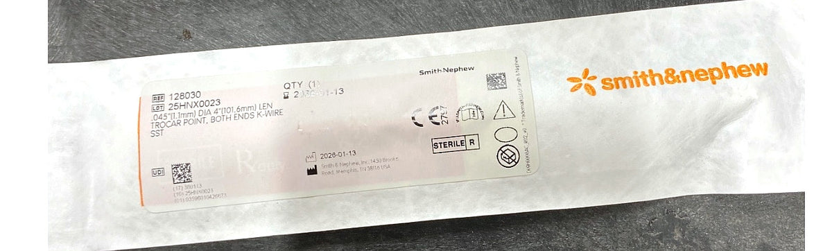 128030 - SMITH & NEPHEW - K-WIRE TROCAR POINT BOTH ENDS .045 X 4, (EA/1)