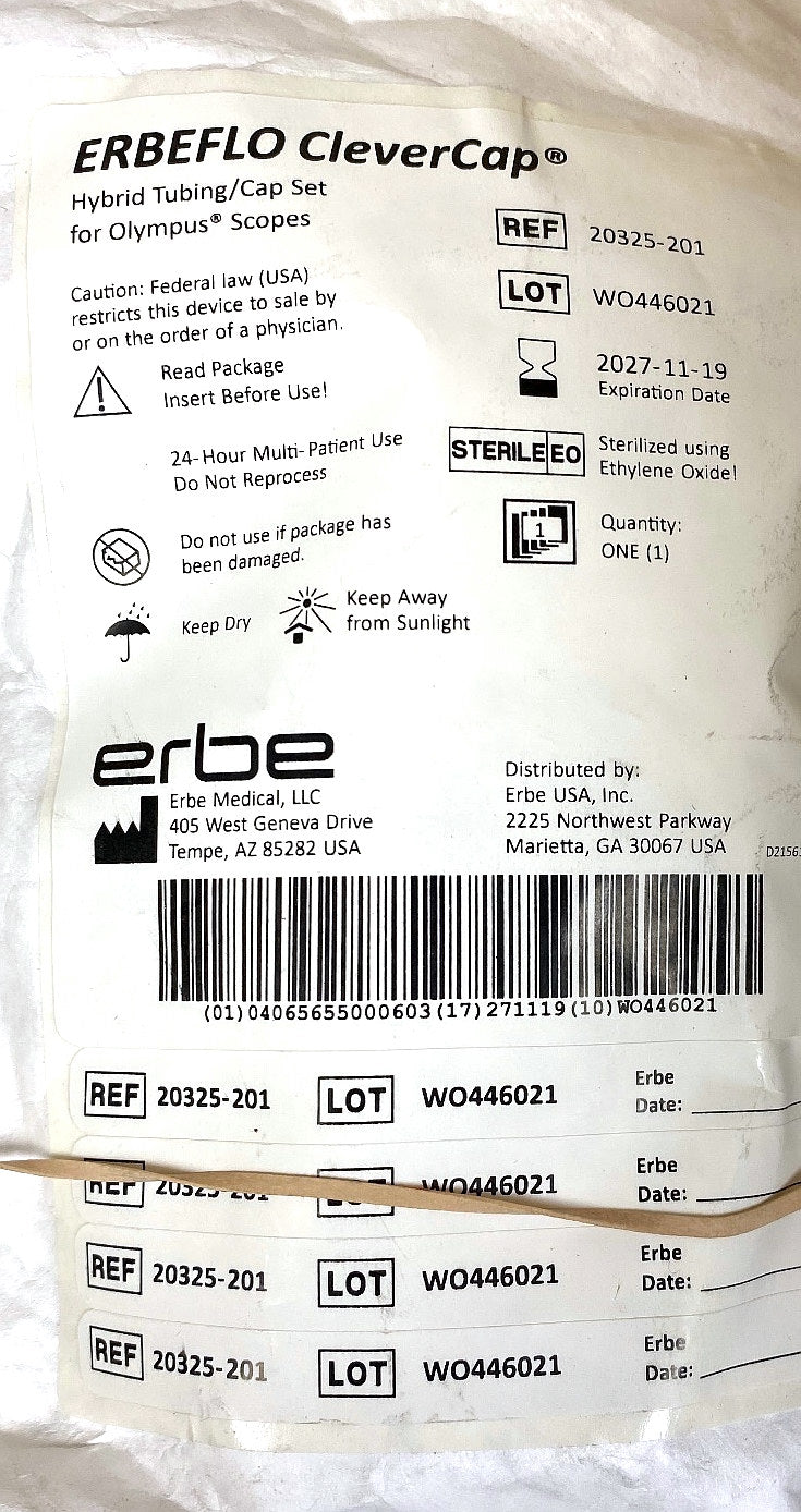 20325-201 - ERBE - Hybrid Tubing/Cap Set for Olympus® Scopes, (EA/1)
