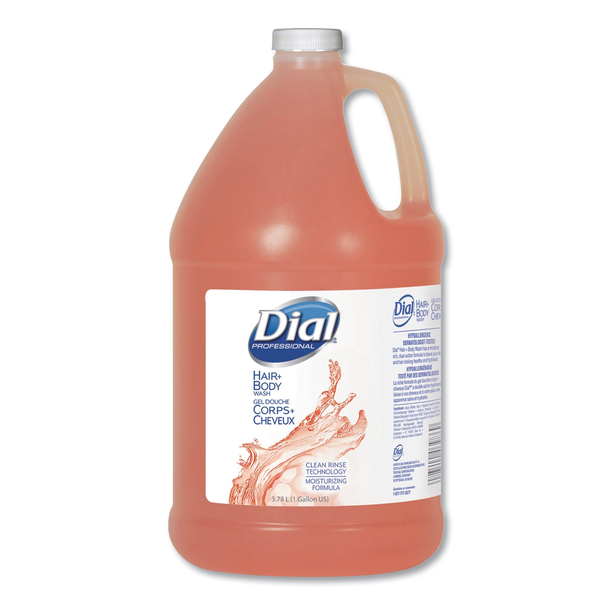 223772 - Dial - Shampoo and Body Wash Dial Professional 1 gal. Jug Peach Scent DIA03986 Pack of 1, (EA)