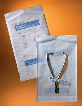 341917 - Cardinal Health - Sterilization Pouch Cardinal Health Ethylene Oxide (EO) Gas / Steam 5-1/4 x 10 Inch Transparent / White Self Seal Paper / Film 92510 Pack of 200, (PK)