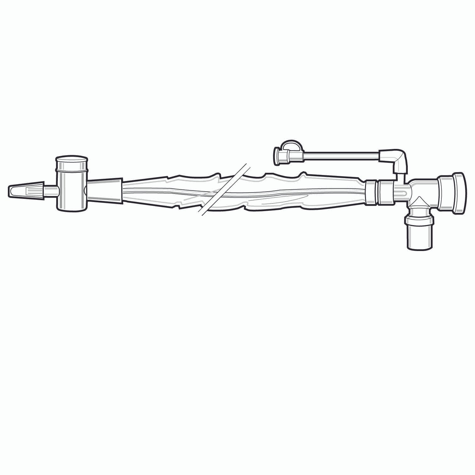 276300 - BALLARD - Closed Suction Catheter Ballard Trach Care Double Swivel Elbow Style 14 Fr. Thumb Valve Vent 2210 Pack of 1, (EA)