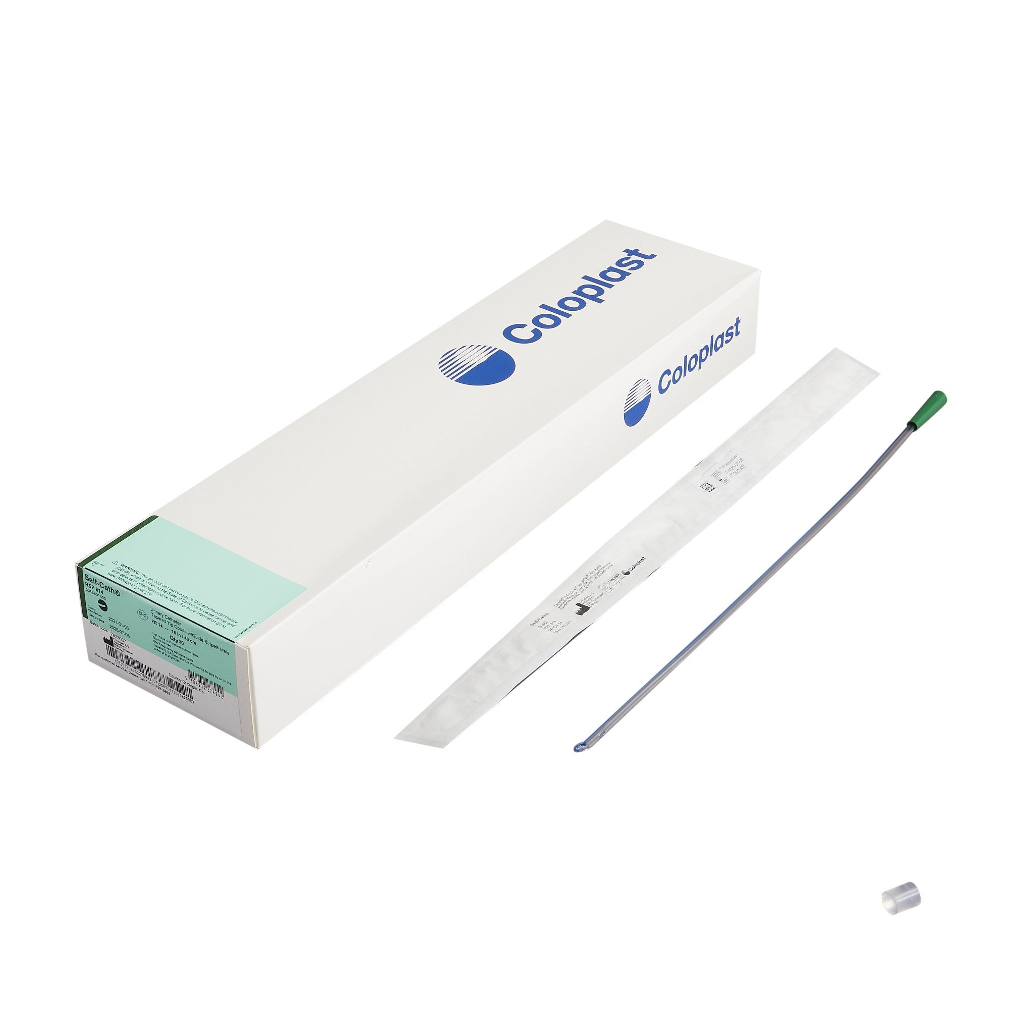 278921 - Self-Cath - Urethral Catheter Self-Cath Coude Tip Uncoated PVC 14 Fr. 16 in, 614 Pack of 1, (EA)