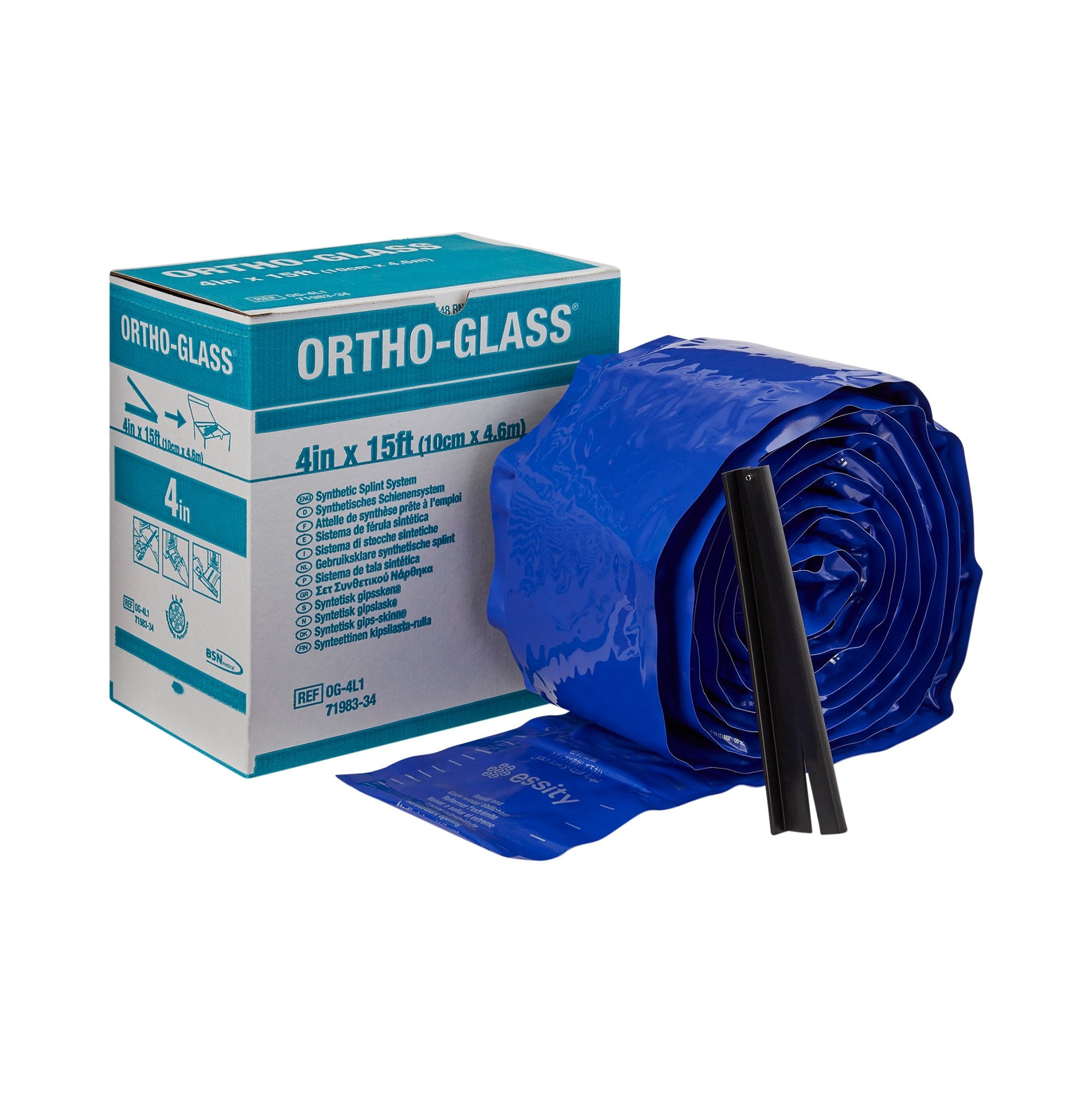 282601 - ORTHO-GLASS - ORTHO-GLASS Padded Splint Roll, Size 4'' x 15 ft, Case of 2, (CS)