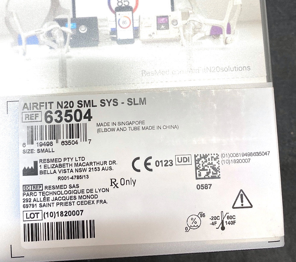 63504 - RESMED - AirFit N20 SML SYS - SLM, (BX/1)