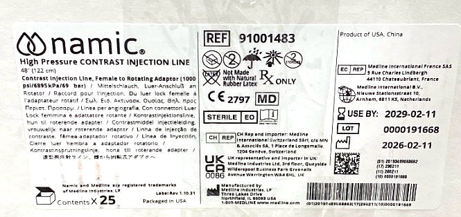 91001483 - MEDLINE - CIL HP 48 FLL-RA, (BX/25)