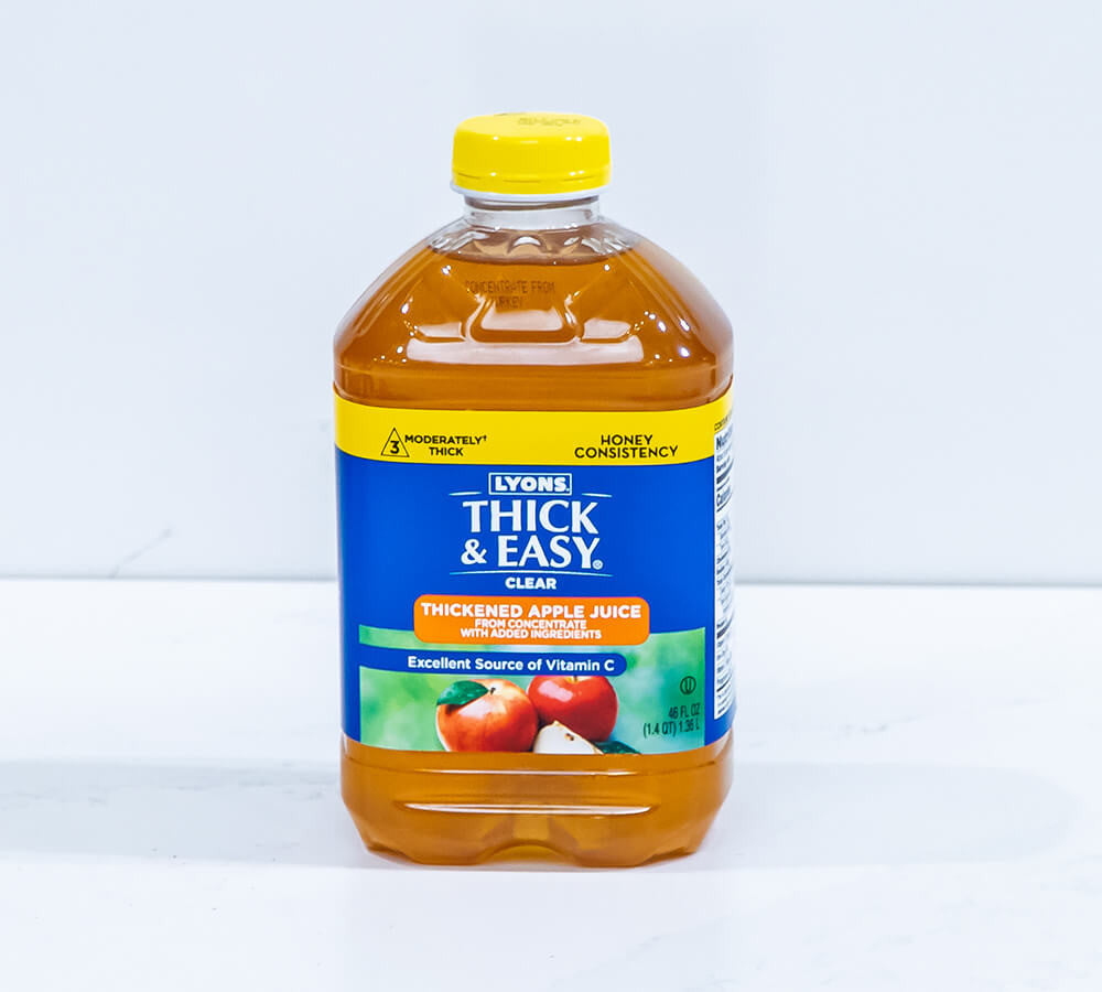 797169 - Thick & Easy - Thickened Beverage Thick & Easy 46 oz. Bottle Apple Flavor Liquid IDDSI Level 2 Mildly Thick 28876 Case of 6, (CS)