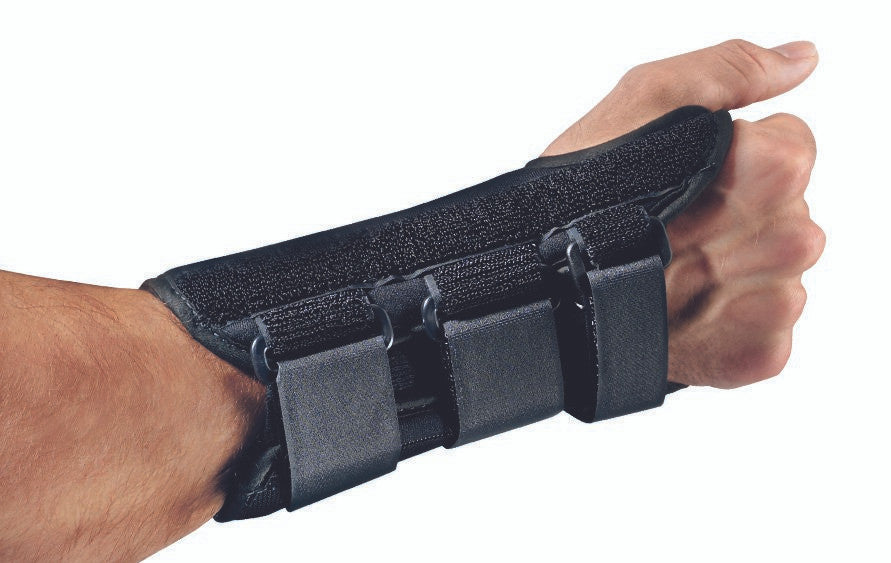 346157 - ProCare - Wrist Brace ProCare ComfortFORM Aluminum / Foam / Spandex / Plastic Left Hand Black X-Small 79-87292 Pack of 1, (EA)
