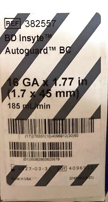 382557 - BD - INSYTE AUTOG BC GRAY 16GA X 1.77IN, (BX/50)