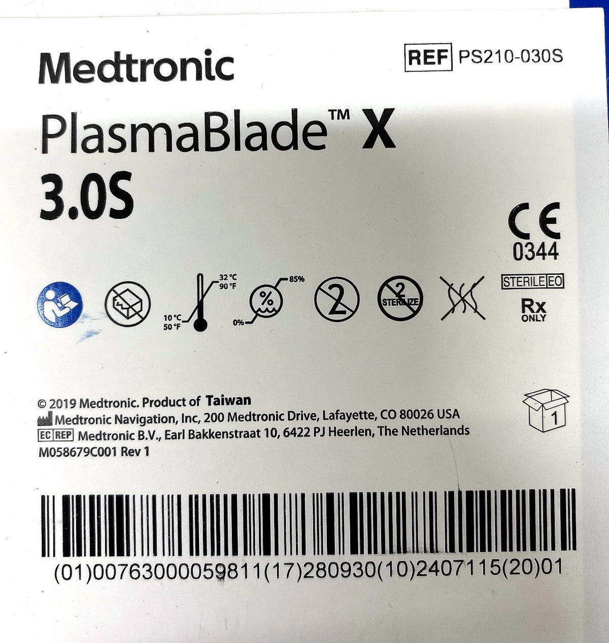PS210-030S - MEDTRONIC - PLASMABLADE X PS210-030S 3.0S GREEN, (BX/1)