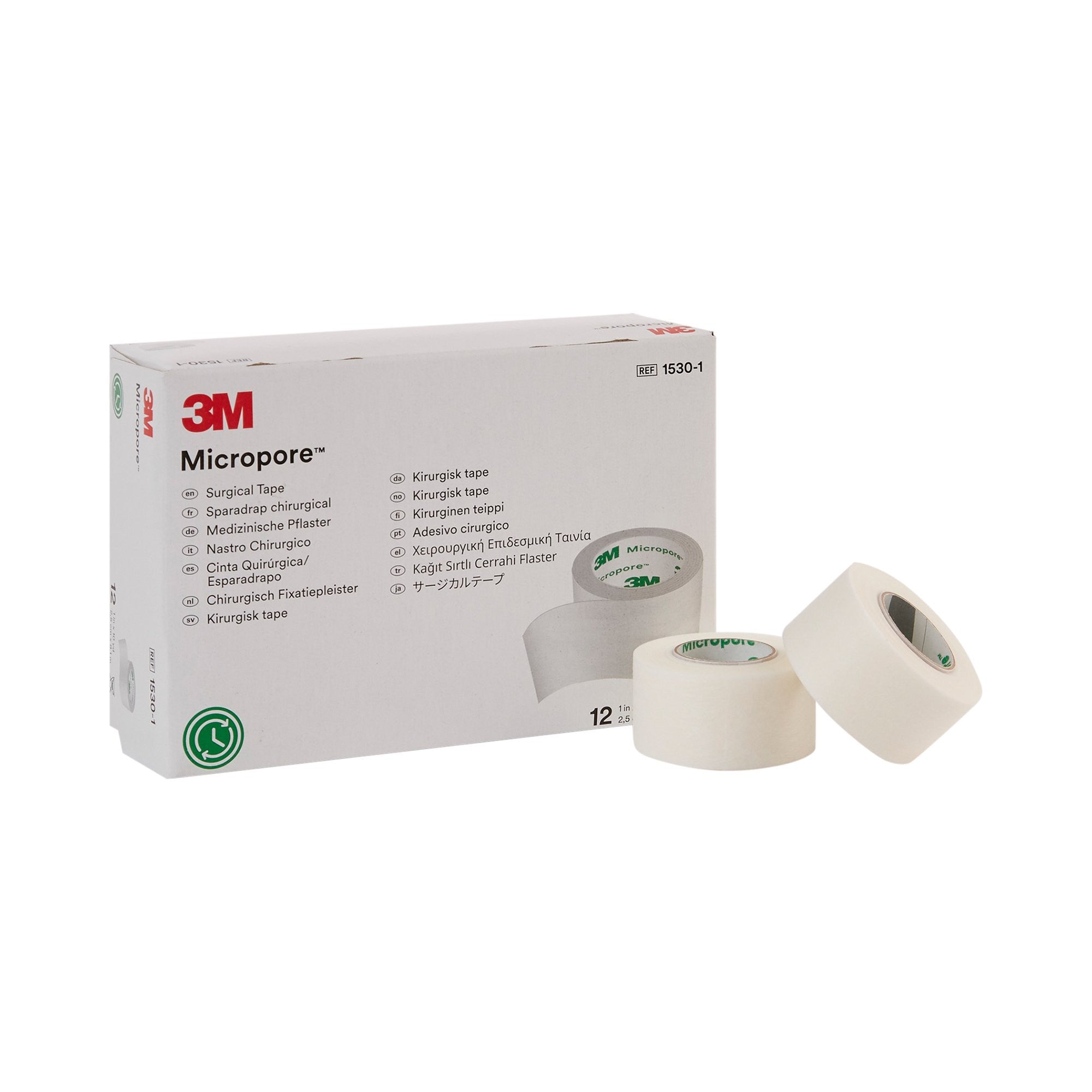 5767 - Micropore - 3M Microfoam Medical Tape White 3 in X 5.5 yd Elastic / Foam, 1528-3, Case of 120, (CS)