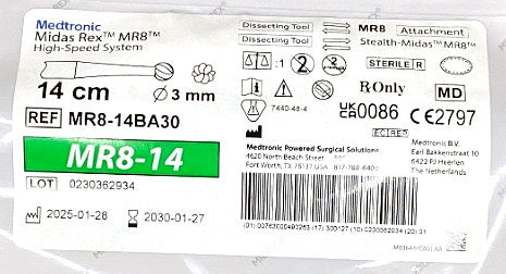 MR8-14BA30 - MEDTRONIC - TOOL MR8-14BA30 MR8 14CM BALL 3MM, (EA/1)