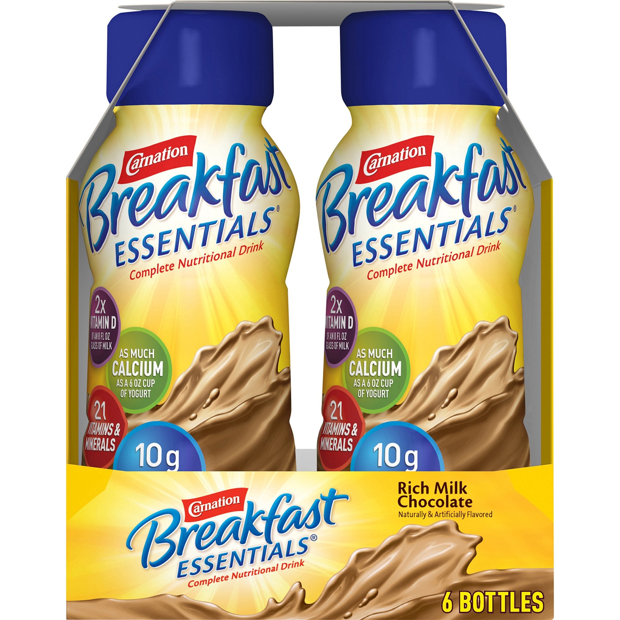 983738 - Carnation Breakfast Essentials - Carnation Breakfast Essentials Oral Supplement Rich Milk Chocolate Flavor Liquid 8 oz. Bottle, 12230369, Pack of 1, (EA)