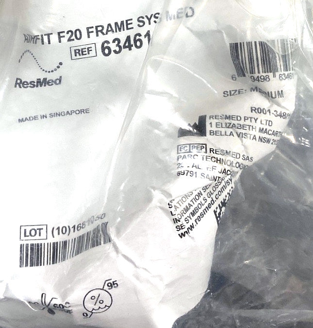 63461 - RESMED - AIRFIT F20 FRAME SYS MED, (EA/1)