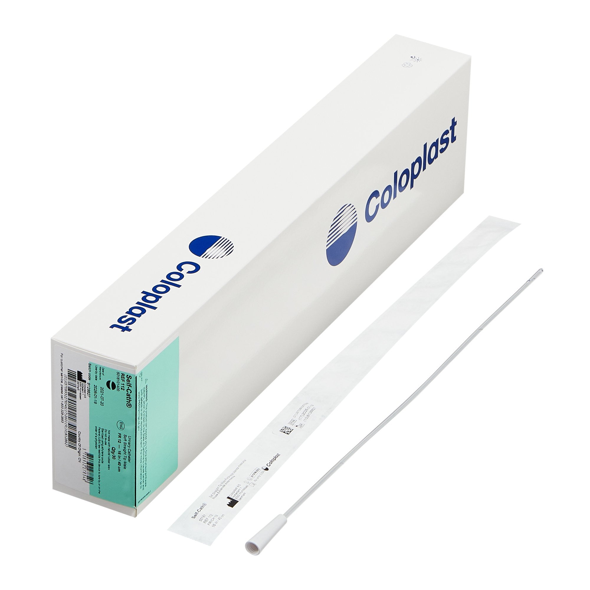 408522 - Coloplast - Urethral Catheter Self-Cath Soft Straight Tip PVC 12 Fr. 16 in, 112 Pack of 1, (EA)