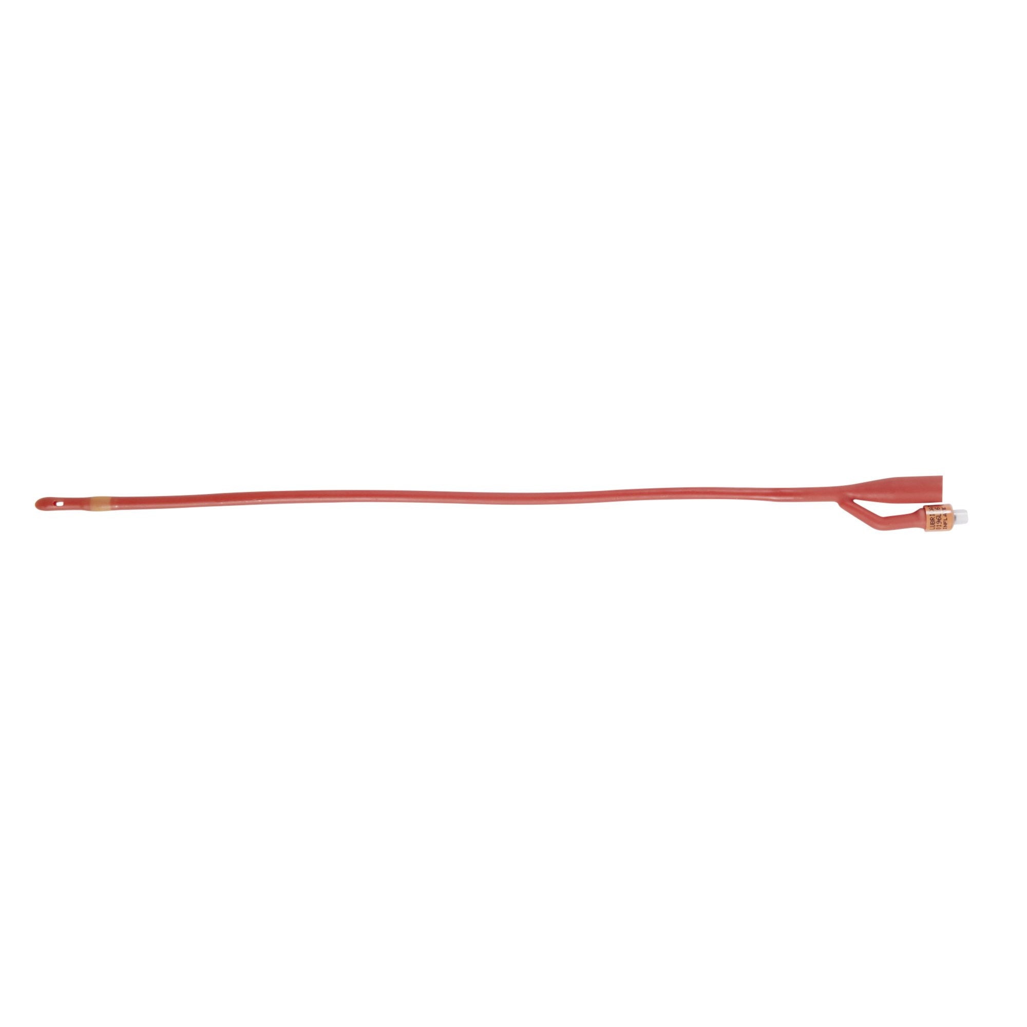 4134 - Bardex - Foley Catheter Bardex Lubricath 2-Way Council Tip 5 cc Balloon 16 Fr. Red Rubber 0196L16 Pack of 1, (EA)