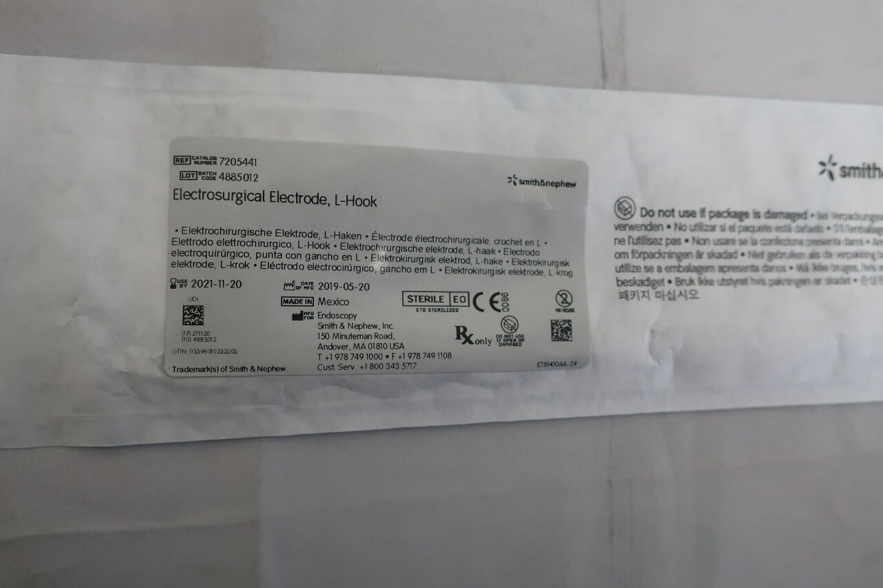 7205441 - SMITH & NEPHEW - Electrosurgical Electrode, L-Hook, () - ( Expiry Date: Each )