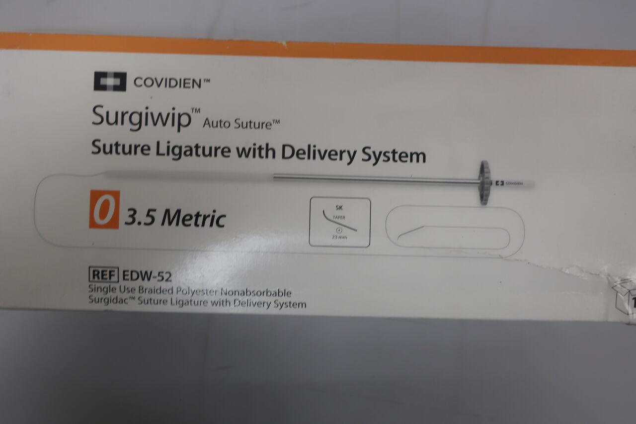EDW-52 - COVIDIEN - 縫合結紮帶及輸送系統,(盒裝/12)-(有效期至:2025-07-31)