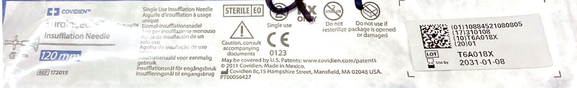172015 - COVIDIEN - Insufflation Needle, (EA/1)