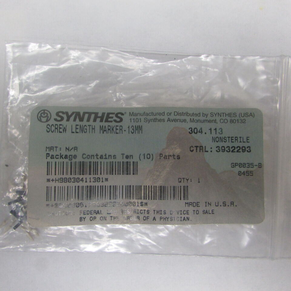 304.113 - SYNTHES - screw length marker - 13mm, () - ( Expiry Date: EACH )