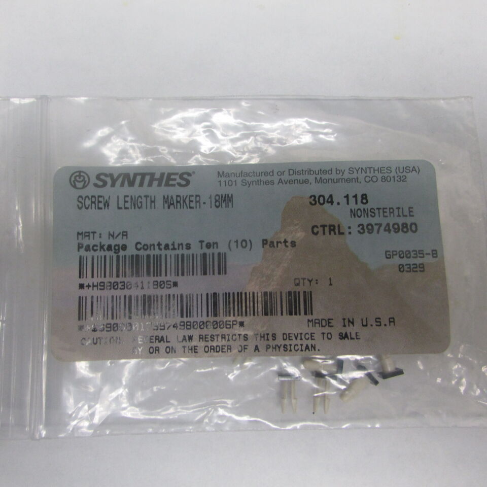 304.118 - SYNTHES - screw length marker - 18mm, () - ( Expiry Date: EACH )