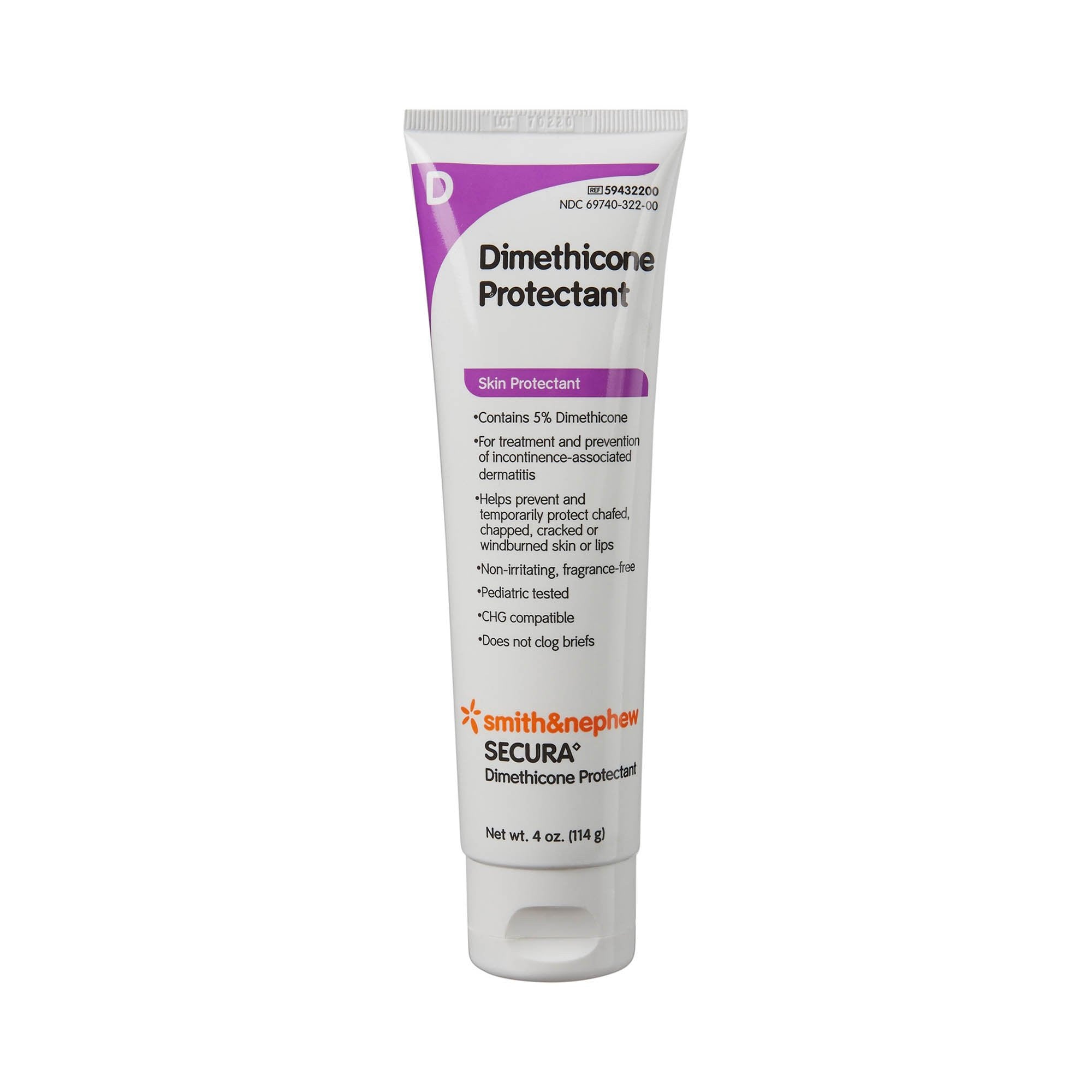 472054 - Secura - Skin Protectant Secura 4 oz. Tube Scented Cream 59432200 Case of 12, (CS)