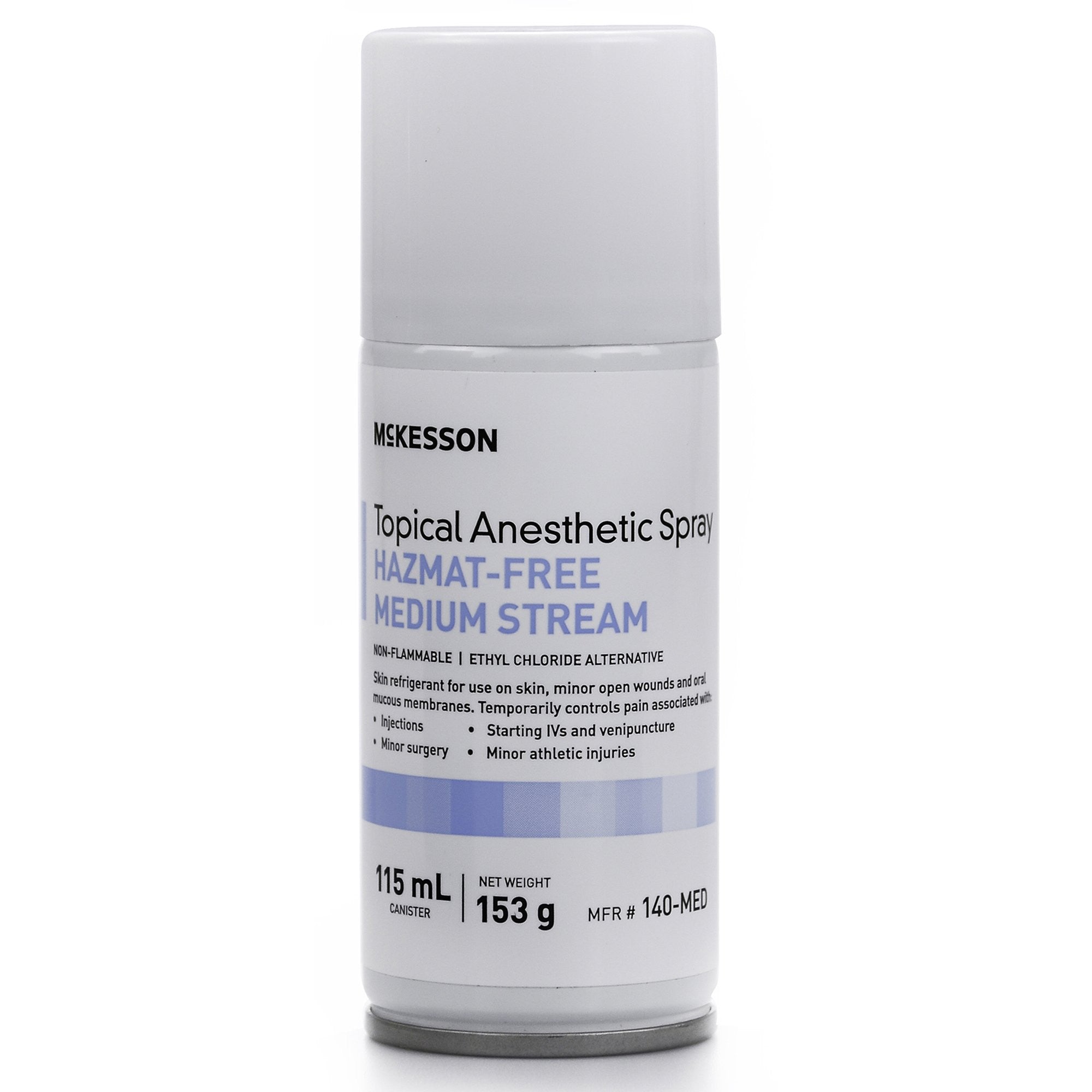 1055747 - McKesson - McKesson Topical Anesthetic Spray, Hazmet-free, Medium Stream 115 mL, 140-MED, Box of 12, (BX)