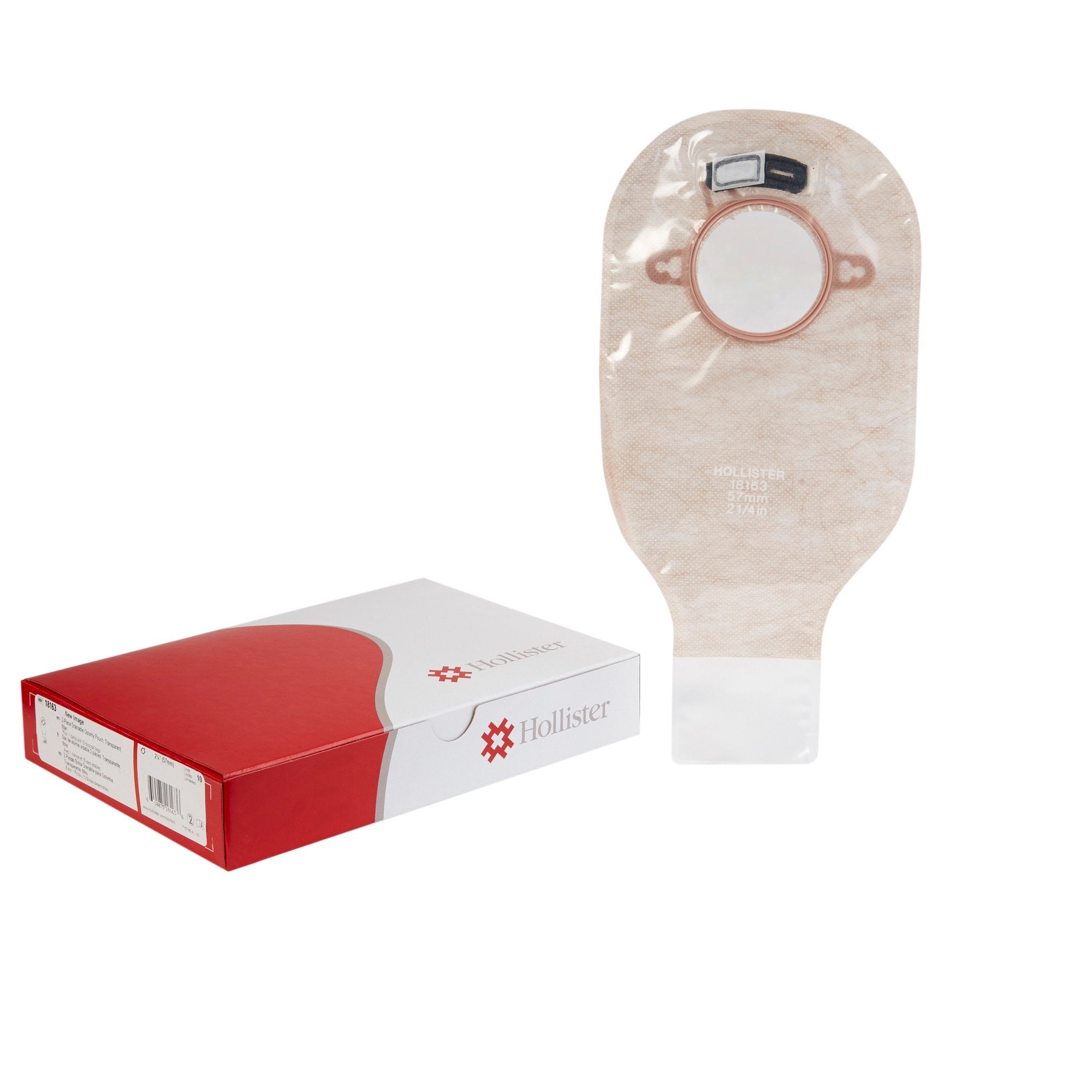 474563 - New Image - Ostomy Pouch New Image Two-Piece System 12 Inch Length Drainable 18163 Box of 10, (BX)